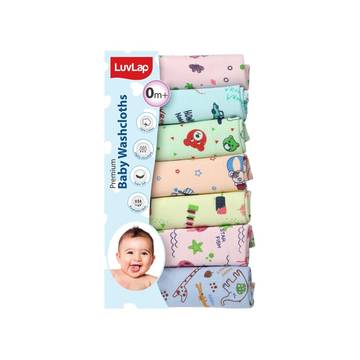LuvLap Premium Baby Wash Cloth (Multicolour)